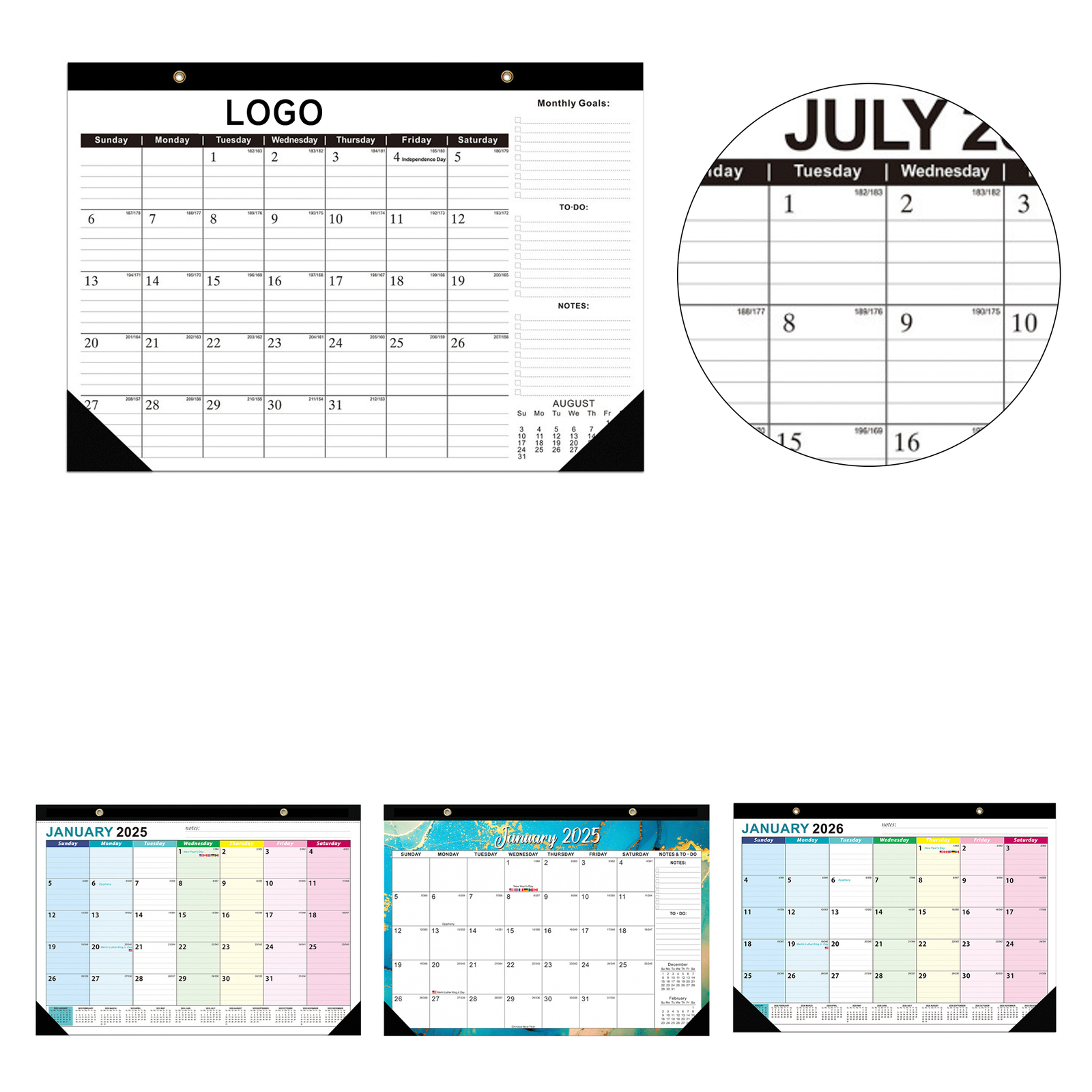 0 (1) New Wall Calendar - Image 1