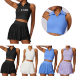 Pleated Tennis Skirt Set
