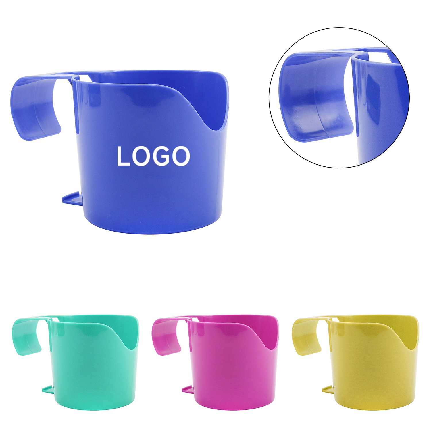 0 (1) Plastic Poolside Cup Holder - Image 1