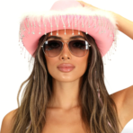 Rhinestone Fringed Cowboy Hat - Image 4