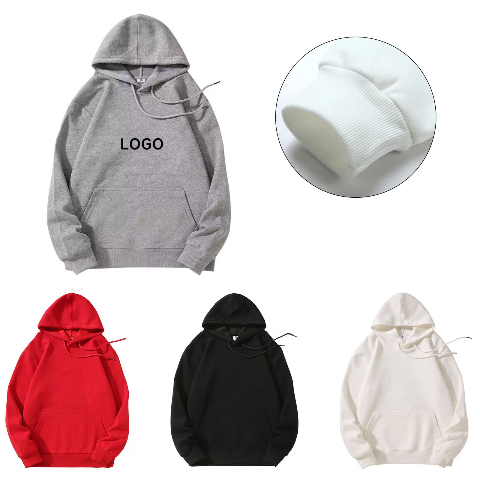 1 (1) Round Neck Hoodies - Image 1