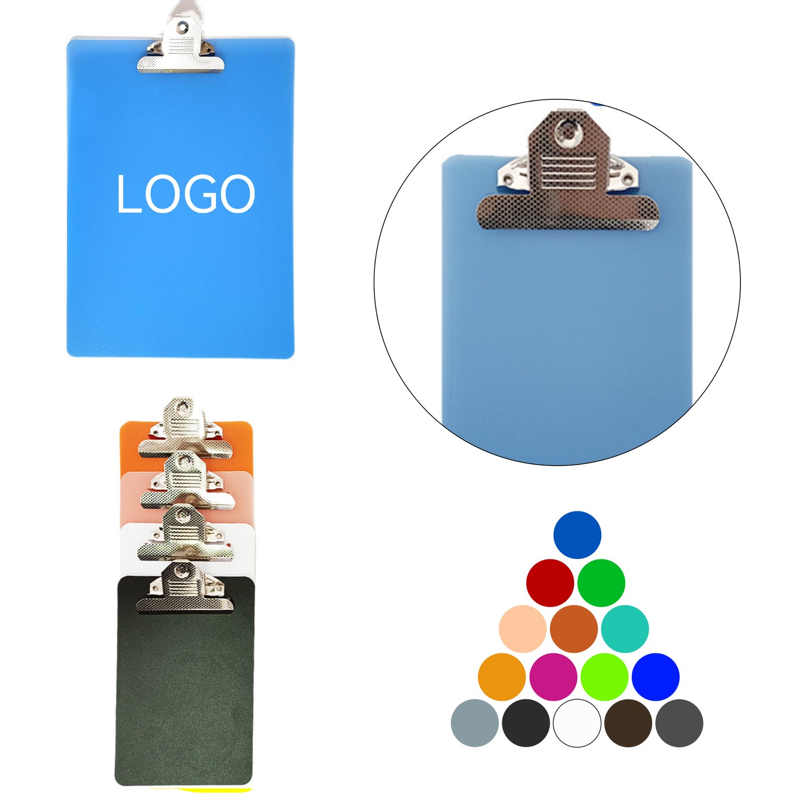 1 (2) Plastic File Clipboards - Image 1