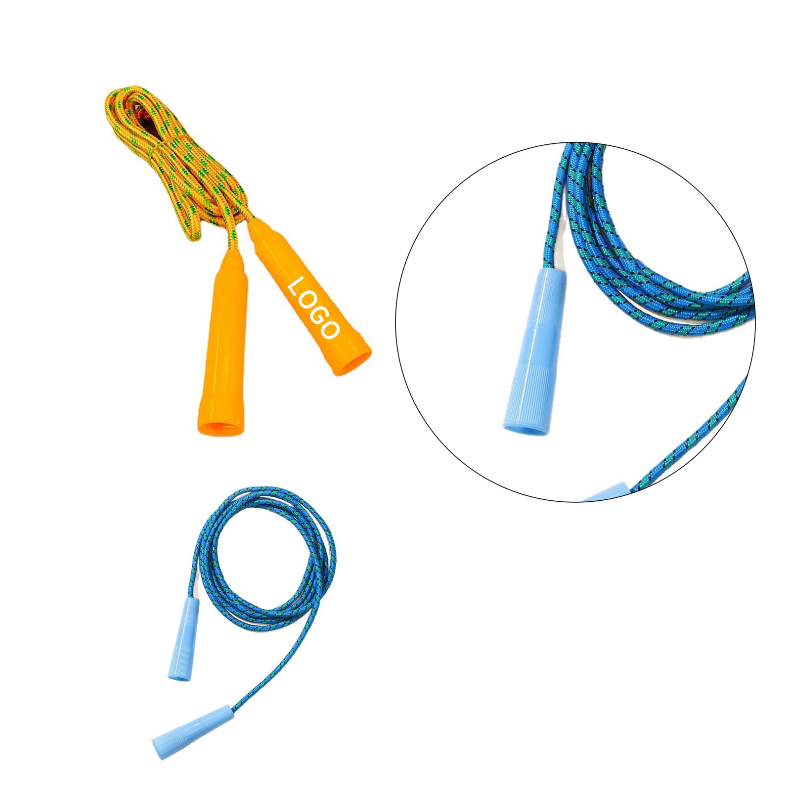 1 (2) Nylon Skipping Jumping Ropes - Image 1