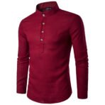 Men's Casual Linen Shirt - Image 3