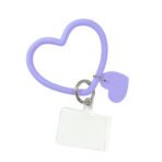 Silicone Heart Shaped Phone Strap Wrist Ring Loop - Image 3