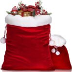 Santa Gift Bags with Drawstring - Image 4
