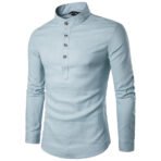 Men's Casual Linen Shirt - Image 4