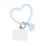 Silicone Heart Shaped Phone Strap Wrist Ring Loop - Image 4