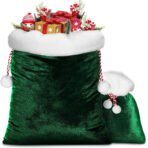 Santa Gift Bags with Drawstring - Image 5