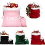 Santa Gift Bags with Drawstring