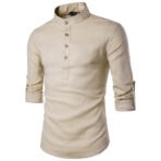 Men's Casual Linen Shirt - Image 5
