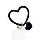 Silicone Heart Shaped Phone Strap Wrist Ring Loop - Image 5