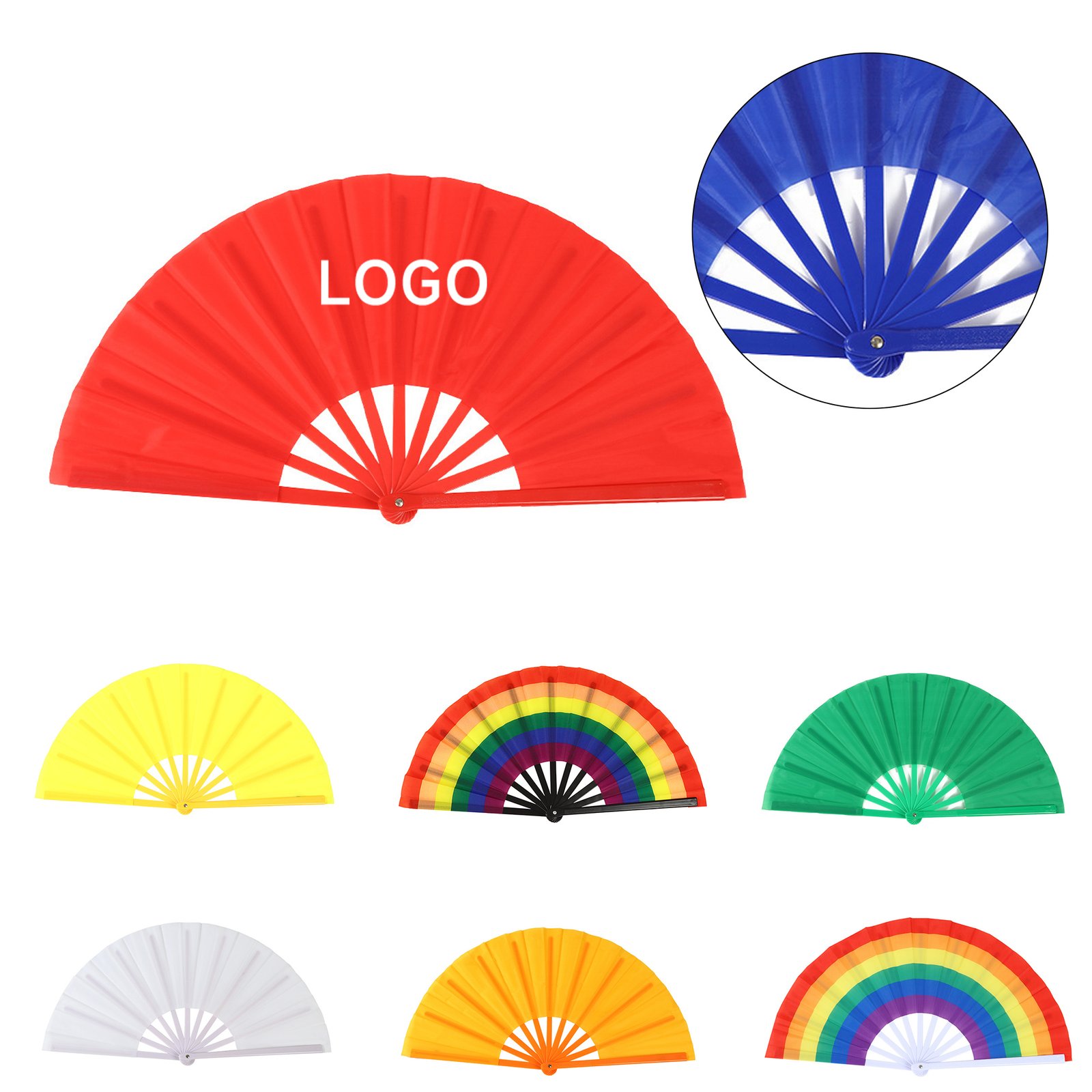 1 (9) Plastic Flat Fan - Image 1