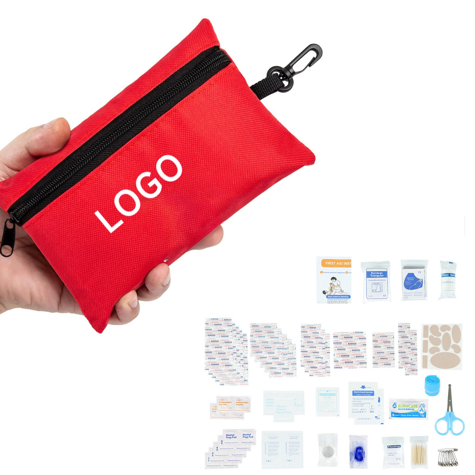 2 (2) Portable Car First Aid Kit - Image 1