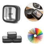 Transparent Window Square Tin Storage Box