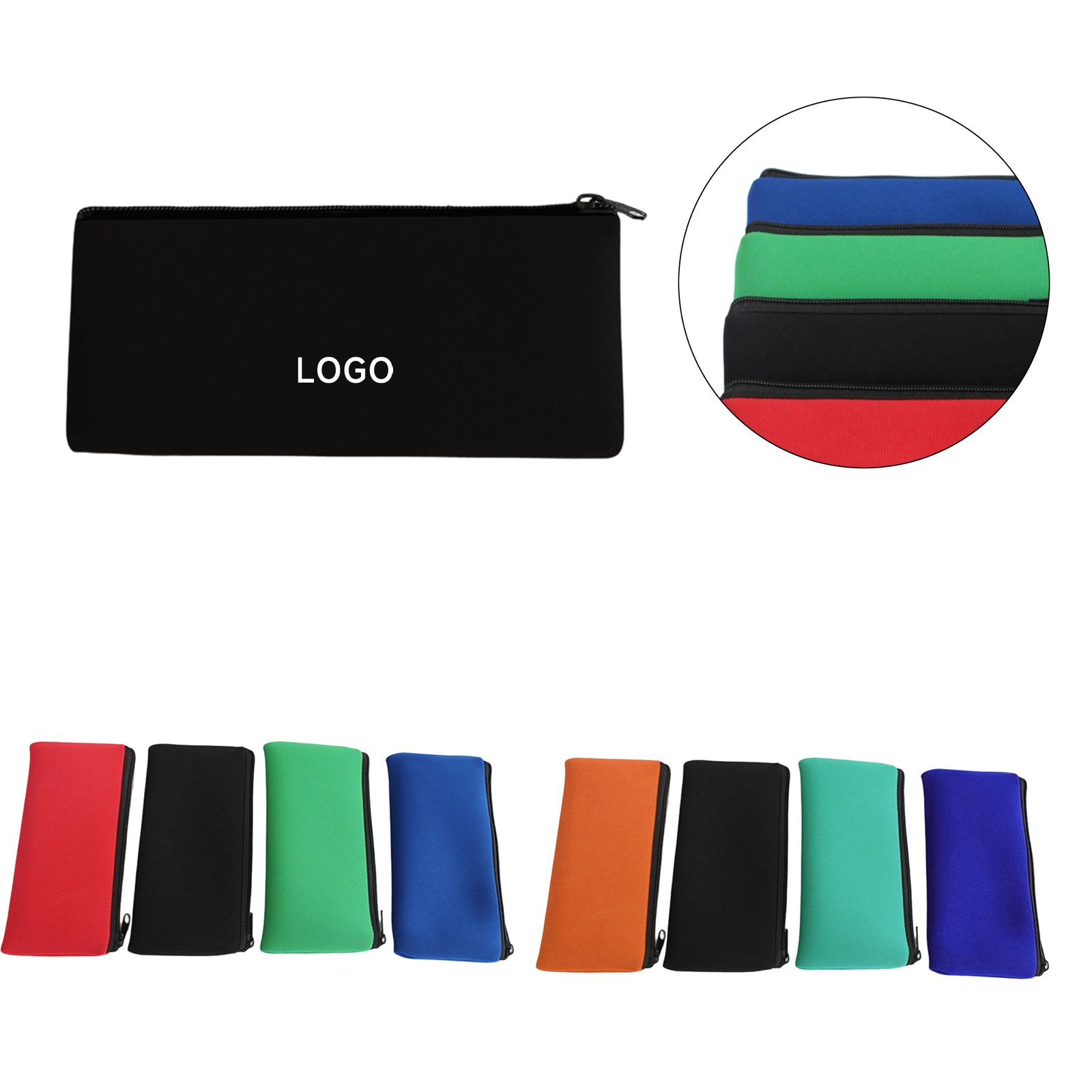 456456 Neoprene Simple Pencil Case - Image 1