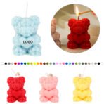 Handmade Floral Scented Bear Candle
