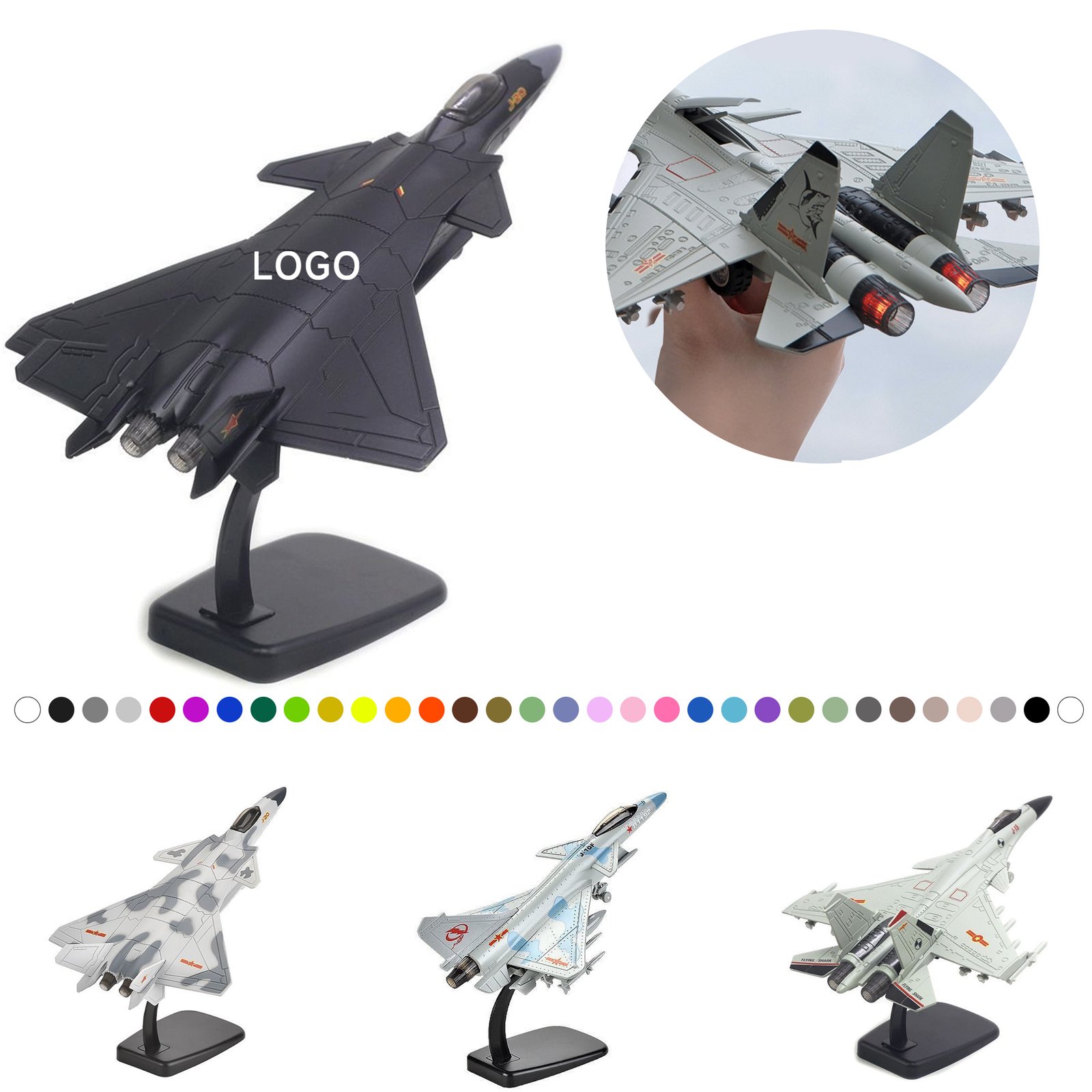 5656 Fighter Jet Alloy Display Model - Image 1