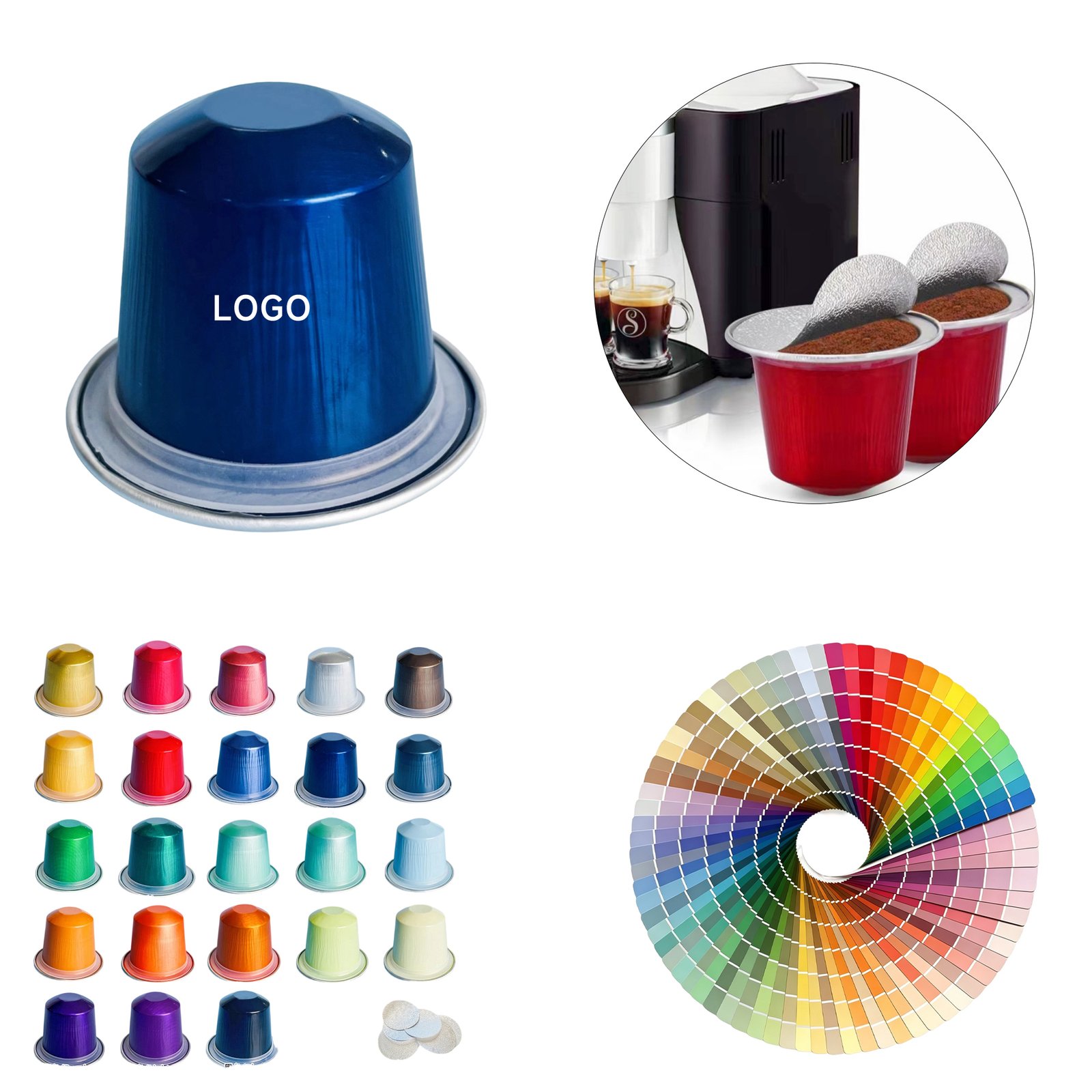 7487 Reusable Aluminum Foil Coffee Capsule - Image 1