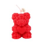 Handmade Floral Scented Bear Candle - Image 4