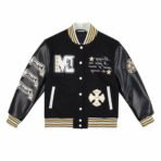 Leather Wool Varsity Jacket XS-4XL - Image 2