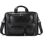 Travel Buffalo Leather Briefcase - Image 2
