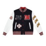 Leather Wool Varsity Jacket XS-4XL - Image 3
