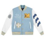 Leather Wool Varsity Jacket XS-4XL - Image 4