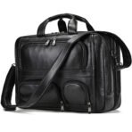 Travel Buffalo Leather Briefcase - Image 3