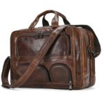 Travel Buffalo Leather Briefcase - Image 4