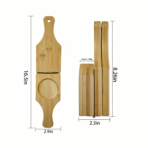Wooden Banana Masher Press Foldable Tool - Image 2