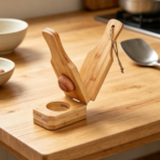 Wooden Banana Masher Press Foldable Tool - Image 3